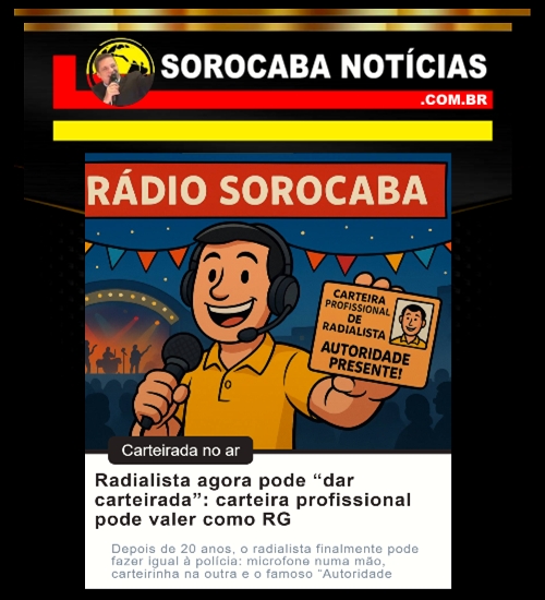 Depois de 20 anos de espera, o radialista brasileiro finalmente pode fazer igual à polícia: