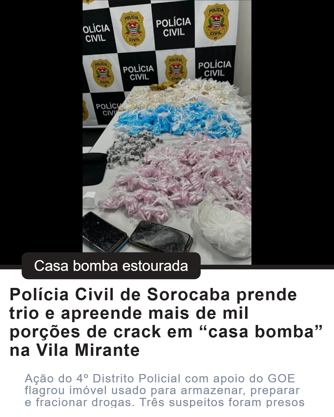 CASA BOMBA ESTOURADA NA ZONA OESTE DE SOROCABA