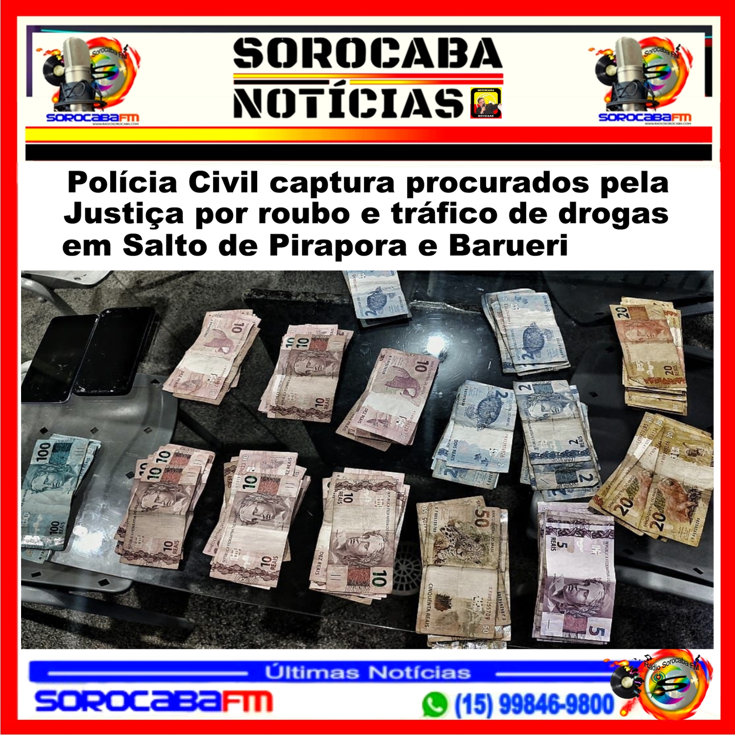 Polícia Civil captura procurados pela Justiça por roubo e tráfico de drogas em Salto de Pirapora e Barueri
