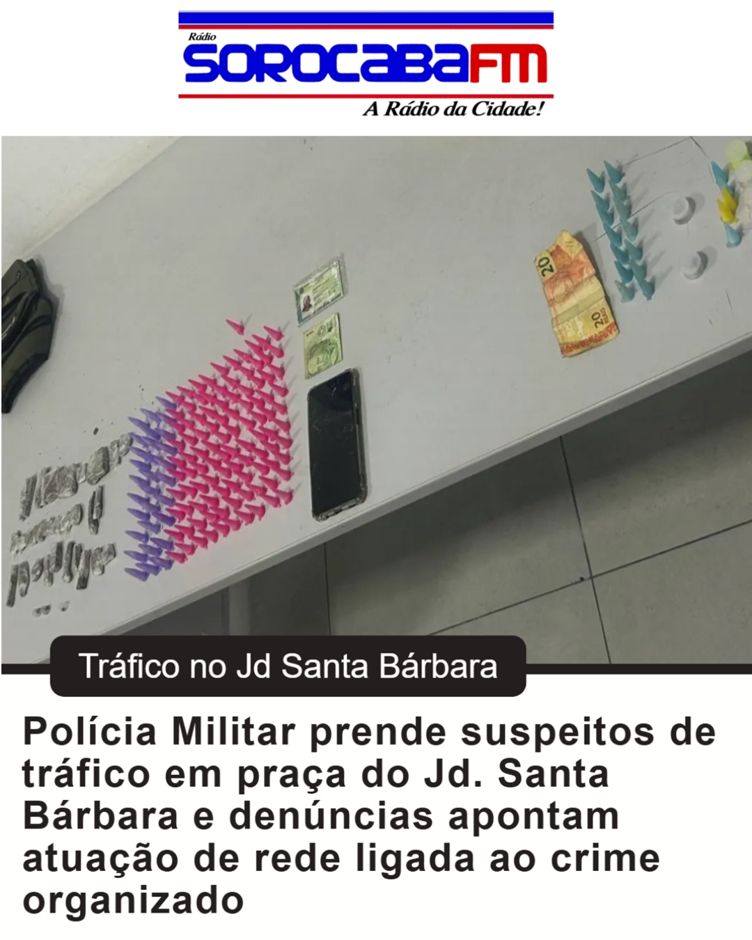 Tráfico de Drogas no Jd Santa Bárbara