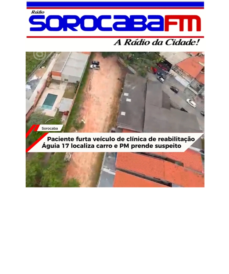CARRO FURTADO SOME NA RAPOSO TAVARES, MAS ÁGUIA 17 ENTRA EM AÇÃO E PM FECHA O CERCO EM SOROCABA