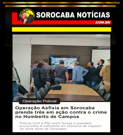Operação Asfixia prende três em Sorocaba
