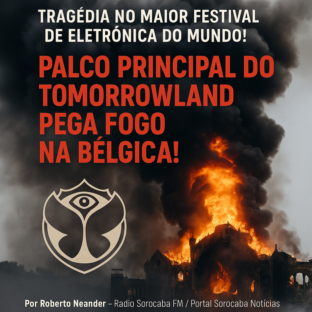 TRAGÉDIA NO MAIOR FESTIVAL DE ELETRÔNICA DO MUNDO! PALCO PRINCIPAL DO TOMORROWLAND PEGA FOGO NA BÉLGICA!