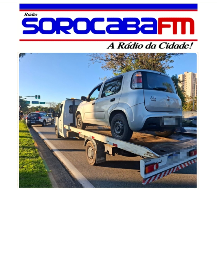 Carro com 203 infrações e mais de R$ 81 mil em débitos é apreendido pela GCM em Sorocaba