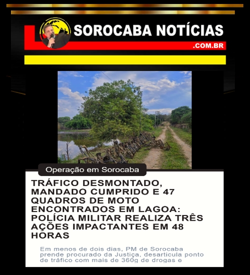 48 HORAS DE OPERAÇÕES POLICIAIS EM SOROCABA!