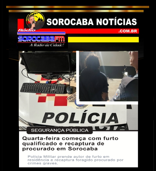 A quarta-feira (26/11) começou com prisão por furto qualificado em residência e a recaptura de um criminoso procurado por roubo e crime sexual no Parque Três Meninos.