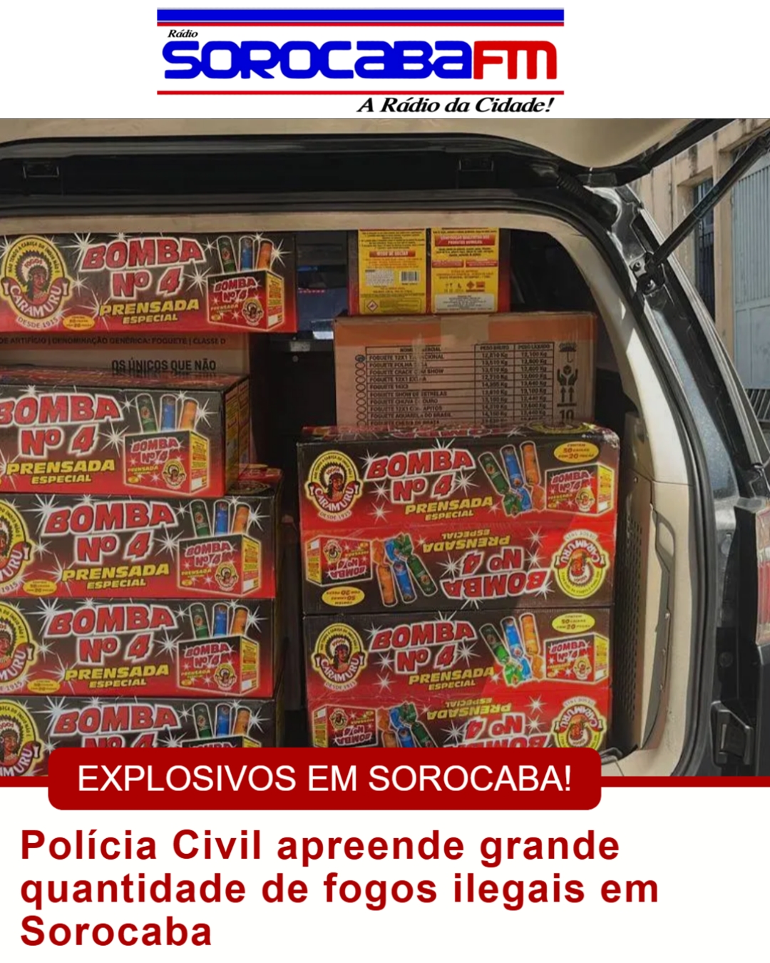 EXPLOSIVOS NA ZONA OESTE EM SOROCABA!