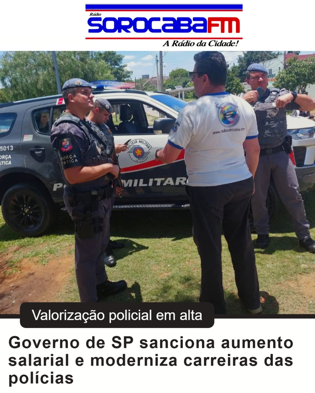 Governo de SP sanciona aumento salarial e moderniza carreiras das polícias