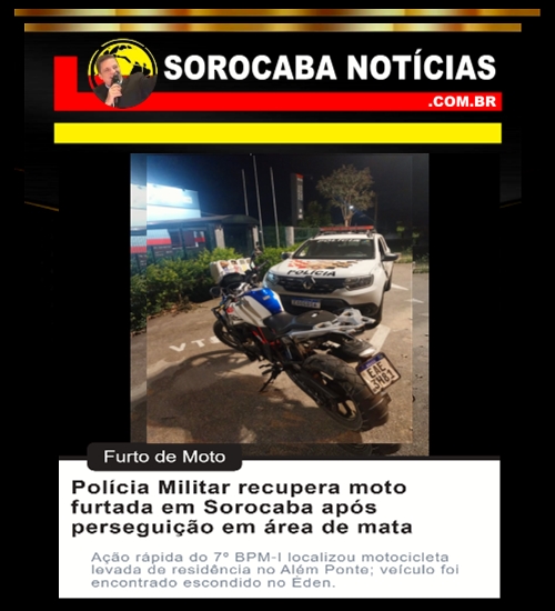 Moto furtada recuperada!