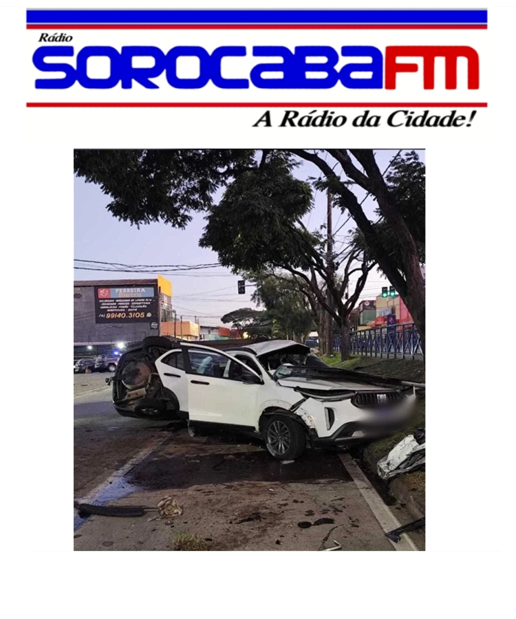 Acidente na Avenida Itavuvu em Sorocaba mata jovem de 24 anos e bebê de 1 ano; outras quatro pessoas ficam feridas